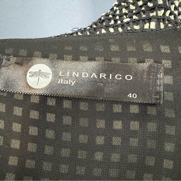 Lindarico Italy Ruffled V-Neck Ruched Silk Blend Tie Mini Dress - Picture 2 of 8